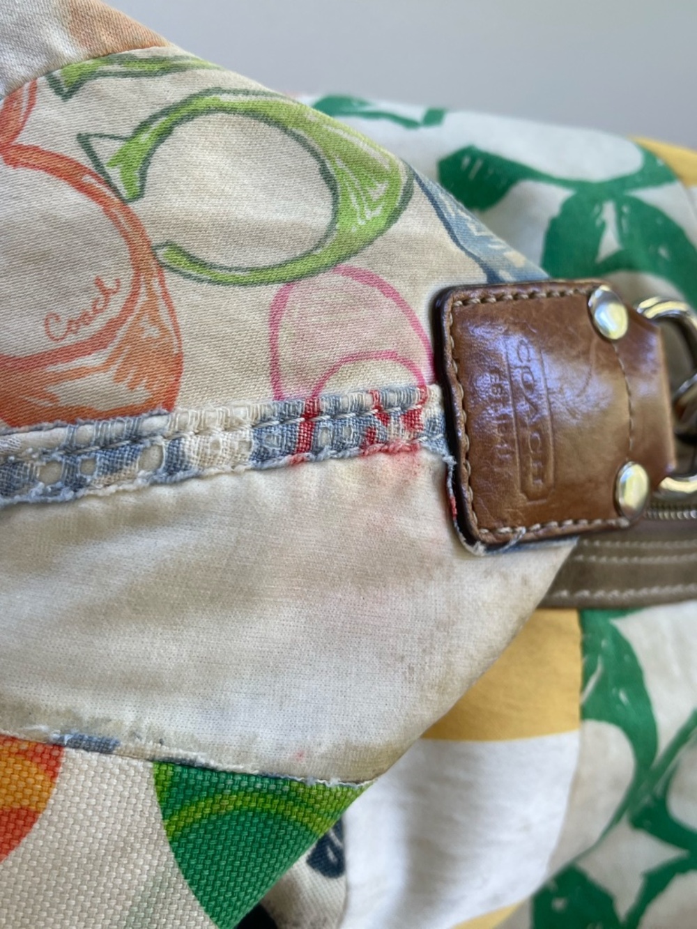 Coach Vintage Y2K Patchwork Hobo Shoulder Bag Style M0673-10441 - Picture 6 of 13
